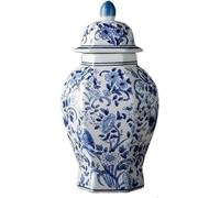 CLSDRZC Blue Vases Blue and White Vase Chinoiserie Vase Decor Ceramic Large Vases