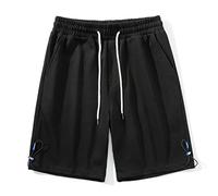 CLSDRZC Boys Shorts Male Thin Section 5 Minutes of Pants Who Loose Gray Pants Beach Pants Big Shorts in Summer