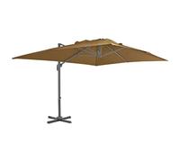 CLSDRZC Cantilever Umbrella 3X3m Adjustable, Rotatable Garden Parasol with Aluminium Pole and Cross Base, UV Protective Polyester Cover - Azure Blue