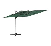 CLSDRZC Cantilever Umbrella 3X3m Adjustable, Rotatable Garden Parasol with Aluminium Pole and Cross Base, UV Protective Polyester Cover - Azure Blue