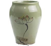 CLSDRZC Ceramic Tabletop Vase Tabletop Dry Flower Arrangement Living Room Tea Table Hydroponic Flower(Grey)