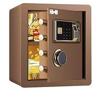 CLSDRZC Cerraduras y cerraduras Impermeables a Prueba de Fuego, Dinero electrónico Digital 36X32X40Cm Pantalla LED biométrica de Acero para el hogar con Huella Dactilar, para Oficina, Hotel, Efectivo