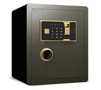 CLSDRZC Cerraduras y cerraduras Impermeables a Prueba de Fuego, Dinero electrónico Digital 40X33X45Cm Pantalla LED biométrica de Acero para el hogar con Huella Dactilar, para Oficina, Hotel, Efectivo