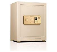 CLSDRZC Cerraduras y cerraduras Impermeables a Prueba de Fuego, Dinero, Teclado biométrico de Huellas Dactilares, Seguridad Digital, construcción de Acero de aleación sólida para el hogar para el