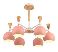 CLSDRZC Chandelier Nordic Ceiling Lamp Light Creative Restaurant Study Room Living Room 6 Heads Light,A