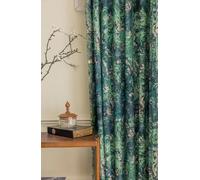 CLSDRZC Cortinas Florales de una página de 63 Pulgadas de Largo, Cortinas Vintage con Ojales de Campo francés, Bosque botánico, Selva, Estilo Victoriano, Color Verde Salvia para Dormitorio, Comedor,