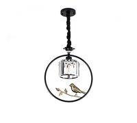 CLSDRZC Creative Art Crystal Chandelier Small Dining Room Entrance Aisle Pendant Light Gold Hanging Ceiling Light Black Personality Ceiling Light Fixture 1-Light-Black 35 * 7