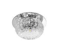 CLSDRZC Crystal Chandelier, LED Ceiling Light Fixture Flush Mount Top Lighting Crystal Ceiling Light for Room Bedroom Hallway Living Room Kitchen Dining Room Bathroom Cloakroom