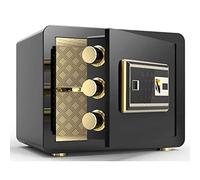 CLSDRZC Depósitos Impermeables a Prueba de Fuego para Seguridad, Cerradura de Llave con Huella Digital, gabinete electrónico, Efectivo pequeño, antirrobo, Invisible, Incluye 2 Llaves de Emergencia