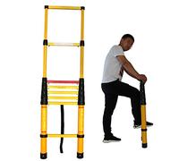 CLSDRZC Escalera Extensible de Aluminio Industrial, Escalera Extensible de Fibra de Vidrio Resistente, para Oficina en el hogar, Interior, Exterior, Loft, ático, Trabajo en el Techo, Constructor de