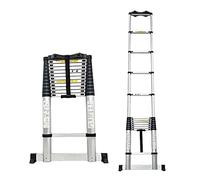 CLSDRZC Escalera telescópica de 8 m/ 7 m/ 6 m/ 5 m/ 4 m/ / 2 m de Altura para Techo/Caravana/Caravana/ático, escaleras Extensibles telescópicas de Aluminio, Carga 150 kg/330 LB