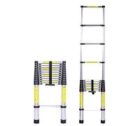 CLSDRZC Escalera telescópica de Alta Resistencia de 8 m/ 7 m/ 6,2 m/ 5 m/ 4 m/ 3,8 m/ 2,6 m de Altura, Escalera telescópica Plegable de Aluminio Profesional para Tienda de campaña en la azotea, ático