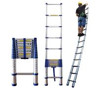 CLSDRZC Escalera telescópica extendida y de Escalada, escaleras telescópicas de extensión de Aluminio de 8m/ 7m/ 6,2m/ 5m/ 4m/ 3,8m/ 2, 6m de Largo, para Trabajos al Aire Libre en el ático de RV en