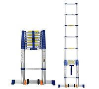 CLSDRZC Escalera telescópica para Carpa de Techo de 8 m/ 7 m/ 6,2 m/ 5 m/ 4,2 m/ 3,8 m/ 2,6 m, escaleras telescópicas de extensión de Aluminio para Techo de ático de casa rodante, Carga 150 kg