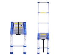 CLSDRZC Escalera telescópica para Carpa de Techo de 8 m/ 7 m/ 6,2 m/ 5 m/ 4,2 m/ 3,8 m/ 2,6 m, escaleras telescópicas de extensión de Aluminio para Techo de ático de casa rodante, Carga 150 kg