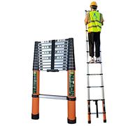 CLSDRZC Escalera telescópica para Tienda de campaña en la azotea de 6,2 m/ 5 m/ 4,1 m/ 3,8 m/ 3,2 m/ 2,6 m, escaleras telescópicas de extensión de Aluminio para Uso en Exteriores en el ático de RV,