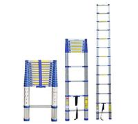 CLSDRZC Escalera telescópica para Tienda de campaña en la azotea de 8 m/ 7 m/ 6,2 m/ 5 m/ 4 m/ 3,8 m/ 2,6 m, escaleras telescópicas de extensión de Aluminio para el hogar, Loft, ático, Trabajo en