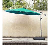CLSDRZC European Style Roman Umbrella Garden Parasol with Hand Crank Aluminum Awning Suitable For Beach Swimming Pool Courtyard Terrace Folding Outdoor Parasol，Red