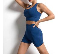 CLSDRZC Fitness Suit Yoga Bra Female European and American Seamless Vest High Waist Peach Hip Shorts Sports