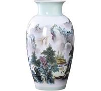 CLSDRZC Flower Vase For Décor Chinese Ceramics Handmade Fine,Landscape Painting Decorative(B)