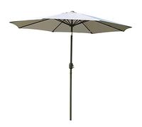 CLSDRZC Foldable Garden Parasol 2.4m/7.9ft,for Terrace Beach Pool Market,UV Protection,Large Round Outdoor Patio Umbrella with Push Button Tilt and Crank Handle