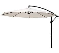 CLSDRZC Ft/Cantilever Garden Parasol Umbrella, UV50+ Waterproof Sun Shade with Crank Handle & Height Adjustable for Outdoor, Patio