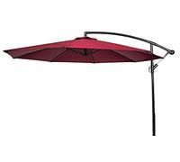 CLSDRZC Ft/Cantilever Garden Parasol Umbrella, UV50+ Waterproof Sun Shade with Crank Handle & Height Adjustable for Outdoor, Patio