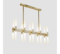 CLSDRZC G9 Nordic Minimalist Chandelier Creative LED Pendant Light For Villa Living Room Dining Table Bar Bedroom Gold Black Adjustable Lamps-Gold 20 Head