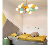 CLSDRZC G9 Warm Romantic Magic Bean Lighting Chandelier,Nordic Creative Sputnik Chandelier, Metal Ceiling Light,Hanging Lamp For Bedroom Living Dining Room Kitchen Lighting-Gold Plus Color 12t