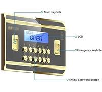 CLSDRZC Gabinetes personales pequeños a Prueba de Fuego e Impermeables para el hogar con Llave y código y Cerradura con Teclado Depósito es es para el hogar para Uso en Efectivo en la Oficina en el