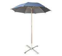 CLSDRZC Garden Parasol,2.2M UV40 Umbrella, 8 Ribs Wood Water Repellent with Cross Base For Beach/Pool/Sun Shade Tent