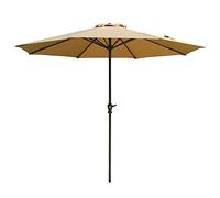 CLSDRZC Garden Parasol,9'/10' High-8.2' Beach Sun Shade Protection 8 Sturdy Ribs Outdoor Table Market Umbrella with Crank Handle