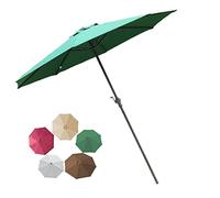 CLSDRZC Garden Parasol,Outdoor Umbrella Replacement Parasol, Outdoor Shade, Ventilation, Easy to Assemble, Showerproof, Sun Protection Windproof, for Beach/Pool/