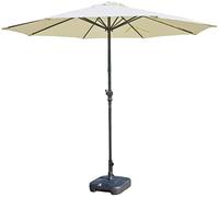 CLSDRZC Garden Parasols Patio/Yard Outdoor 9Ft Market Table Umbrella with Crank, Polyester Waterproof Anti-UV & Sturdy Iron Pole