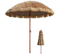 CLSDRZC Garden Tropical Straw Parasol Pool Patio Waterproof Tilt Umbrella For Travel and Outdoor, 240Cm/280Cm Sun Shade