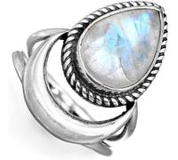 CLSDRZC Girl Products Rings Ring Jewellery Women Men Promise Wedding Moonlight Stone Vintage Ring Creative Water Drop moonpunk Ring Women's Ring Gifts