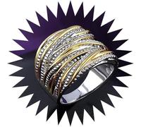 CLSDRZC Girl Products Rings Ring Jewellery Women Men Promise Wedding Retro Two Tone Textured Unisex Ring For Men and Women Fashionable and Exaggerated Ring Gifts
