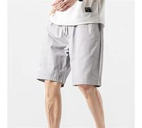 CLSDRZC Grey Shorts The Man Five Minutes of Pants Sports Summer Wear Trousers