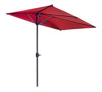 CLSDRZC Half Parasol Outdoor 2.5m, Patio Umbrella Waterproof, Garden Umbrellas with Crank Device, For Bar, Deck, Beach, Terrace, Base Not Included Good