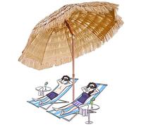 CLSDRZC Hawaii Straw Thatched Patio Parasols, Travel Protection, for Lawn Swimming Pool, Backyard Garden Umbrella