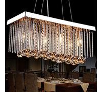 CLSDRZC Indoor Light Crystal, Rectangular Ceiling, Deluxe Crystal Chandelier Illumination