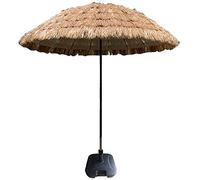 CLSDRZC Large Hula Beach 250cm Outdoor Waterproof Sunshade Hawaiian Parasol, Thatched Umbrella for Round Garden Pool Patio