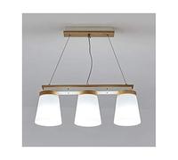 CLSDRZC Light Chandelier Ceiling Lamp E27 Living Room Decor Bedroom Dining Table Cafe Restaurant Glass Wood Art Light,Three-Tone Light-3 Heads
