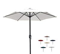 CLSDRZC Lightweight Balcony Market Table Umbrella, Little Round Sun Shades Parasols for Outdoor Garden Patio Beach Pool Backyard, 2m/ 6.5Feet
