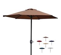 CLSDRZC Lightweight Balcony Market Table Umbrella, Little Round Sun Shades Parasols for Outdoor Garden Patio Beach Pool Backyard, 2m/ 6.5Feet