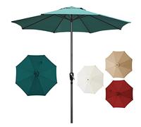 CLSDRZC Mango manejo Patio jardín, Paraguas Mesa Mercado, Desmontable de Pulgadas, con Costillas Resistentes, sin Parasol al Aire Libre Base, Crema 270 cm (9tf)