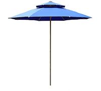 CLSDRZC Market Umbrella,Patio Umbrellas Double-Layer Sunshade,Outdoor Umbrella with 8 Strong Ribs Tilt Adjustment,For Gardens, Swimming Pools Parasols