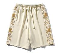 CLSDRZC Men's Casual Beach Shorts Lightweight Couple Shorts Summer Cartoon Shorts with Pockets