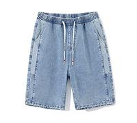 CLSDRZC Men's Denim Shorts Male Leisure Pants in The Summer Thin Trousers Breeches in Paragraph 5 Minutes of Pants