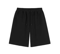 CLSDRZC Men's Summer Outwear Shorts Unisex Summer Couple Casual Sports Loose Oversized Black Shorts